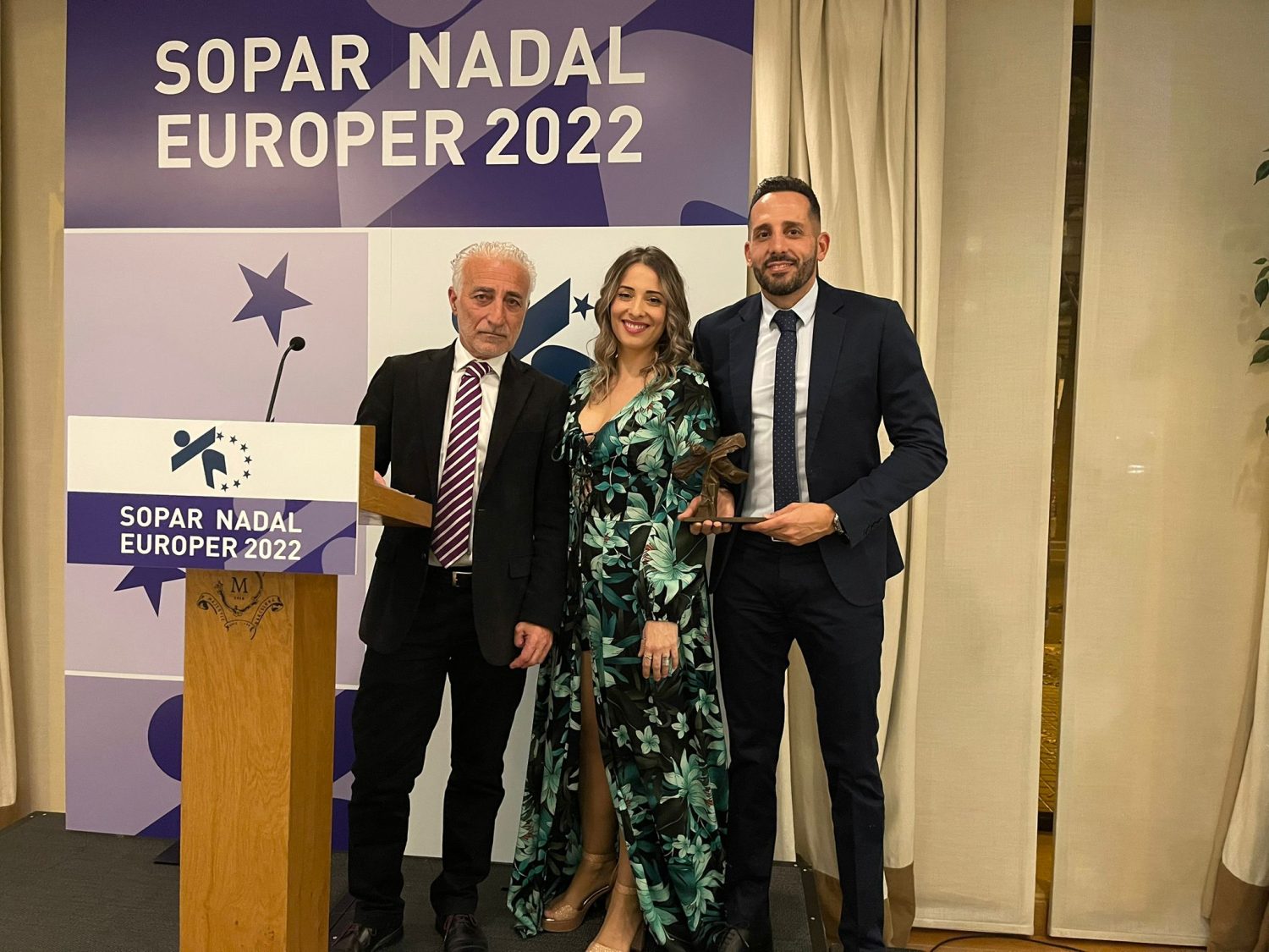 Homenaje a Manuel González en la cena de Europer